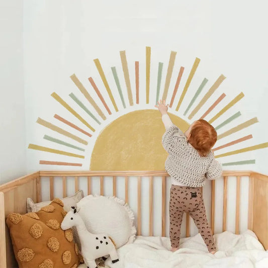 Boho Sun Wallpaper Kids Wall Sticker
