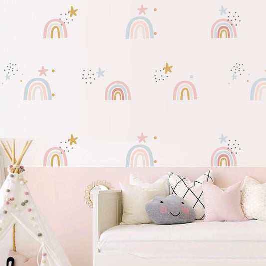 Bohemian Rainbow Wall Stickers - Removable