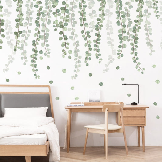 Natural Leaves Wall Stickers - Removable